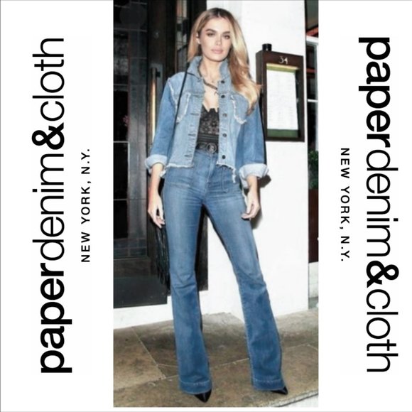 Anthropologie Denim - Paper Denim & Cloth Flare Jeans in Topaz Size 31